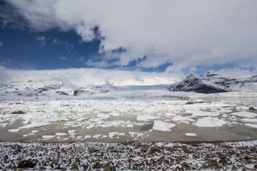 Ľadovcová lagúna Fjallsárlón, Island
